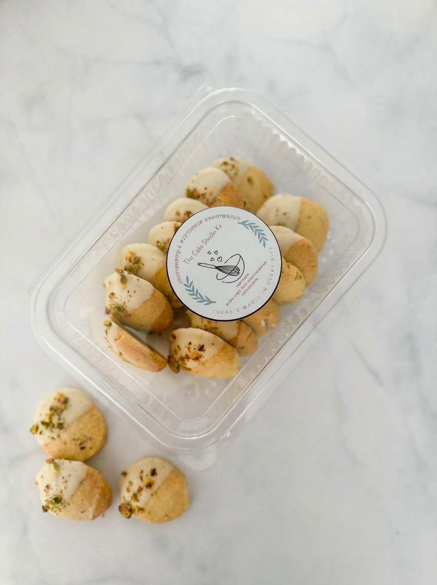 Cranberry & pistachio shortbread